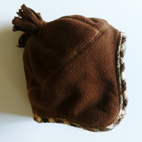 Carter's Brown Fleece Hat 12-24 Months - Picture 3 of 8